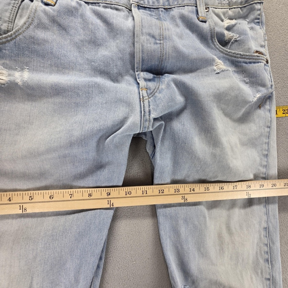 G-Star RAW Jeans Mens 33x32 Blue ARC 3D Slim Thrashed Button Fly Denim - Picture 6 of 16